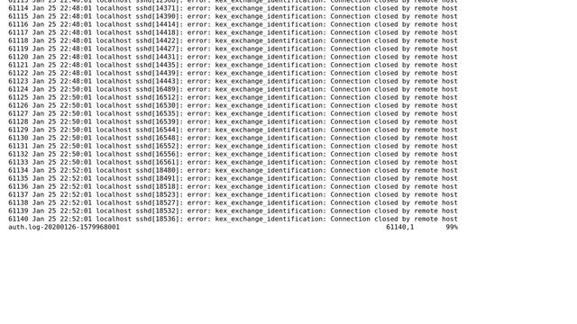 Find remote IP for [kex_exchange_identification: Connection closed by remote host] смотреть онлайн