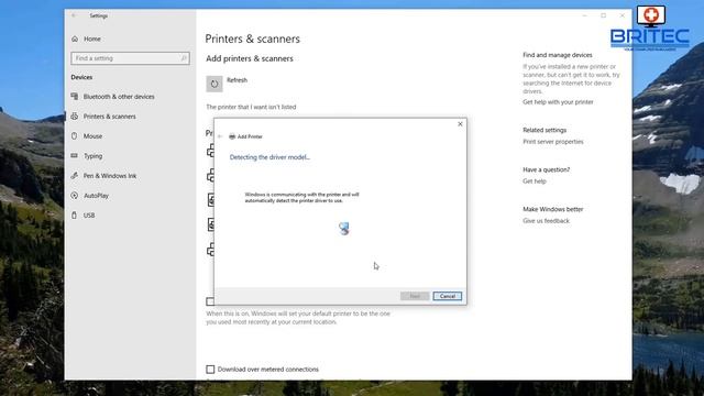 How to Connect A Network Printer in Windows 10 смотреть онлайн