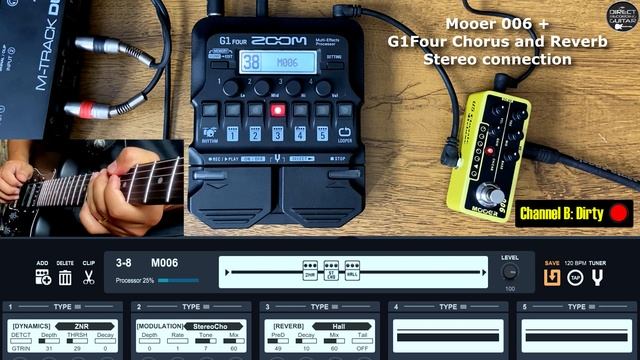 MOOER 006 US Classic Deluxe FENDER Amp Simulator + Zoom G1 Four смотреть онлайн