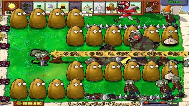Plants vs Zombies Hack - 1 Gatling Pea vs Tall-Nut vs Gargantuar смотреть онлайн