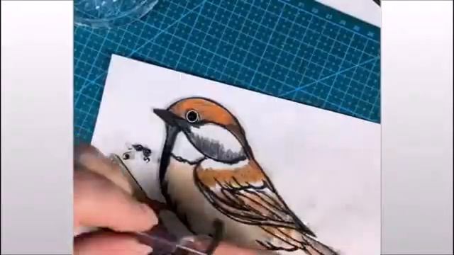 Мастер-класс "Воробей" Студия квиллинга ДК "Ильичевка" смотреть онлайн