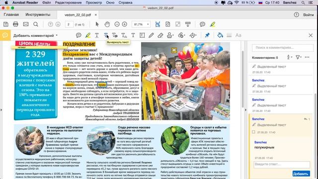 Комментарии в PDF смотреть онлайн
