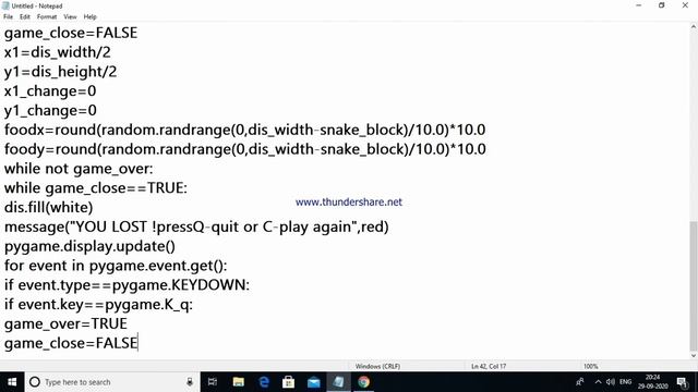 HOW TO CREATE A SNAKE GAME |PYTHON CODING |FOR BEGINNERS -PART-3..... смотреть онлайн