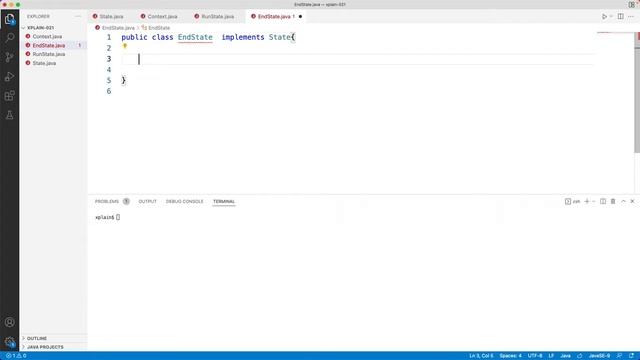 How to Build a State design pattern using java with example смотреть онлайн