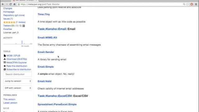 MetaCPAN: Task::Kensho - recommended Perl modules смотреть онлайн