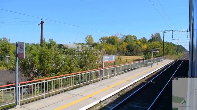 Линия Рязань - Мичуринск. Участок Богоявленск - Каменка на ЭД9М-0183 смотреть онлайн