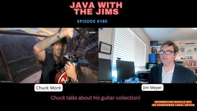Java With The JIMs episode 185 Chuck's Guitar collection. смотреть онлайн