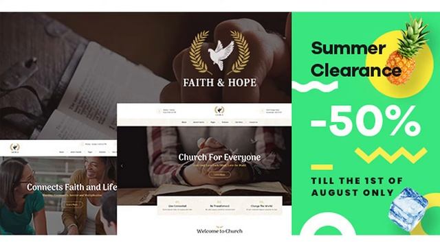 Faith & Hope | A Modern Church & Religion WordPress Theme | Themeforest Website Templates and Theme смотреть онлайн