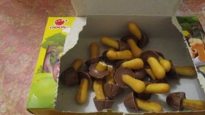 ОБЗОР Грибочков ЧОКОБОЙ/Печенье Orion Choco Boy/Как РОССИЯ пыталась плагиатить мировые бренды.