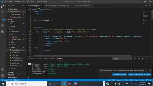 Quasar Framework: How to set position and change the style of text смотреть онлайн