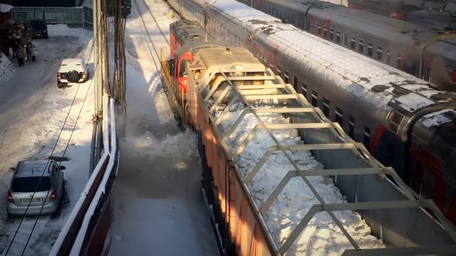 Работа снегоочистителя СМ2 смотреть онлайн