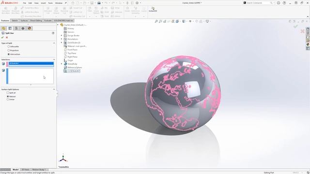 How to Sketch on Curved Surfaces | Advanced SOLIDWORKS Tutorial смотреть онлайн