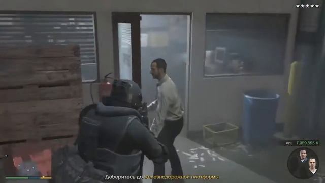GTA 5 Прохождение Часть #23 Военное оборудование / Ограбление в Палето / Под откос