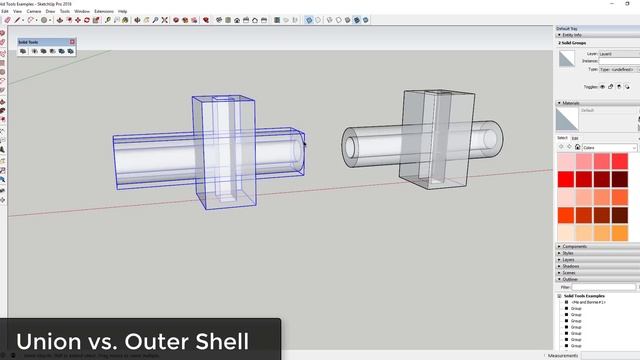 EDIT SOLID MODELS with Solid Tools for SketchUp смотреть онлайн