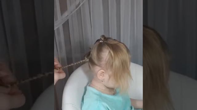 Детская причёска #3. Диагональки. смотреть онлайн