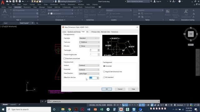 ASME Y14.5 Metric AutoCAD Dimension Style смотреть онлайн