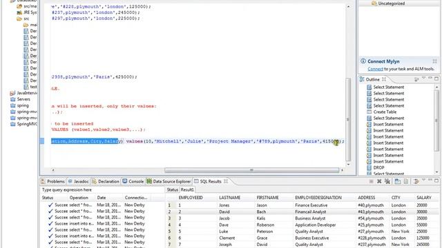 SQL QUERY INSERT INTO смотреть онлайн