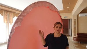 КАК НАТЯНУТЬ ГЛЯНЦЕВУЮ ПЛЁНКУ НА КРУГЛЫЙ КАРКАС. КРУГЛАЯ ФОТОЗОНА