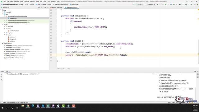 Android Development Tutorial - Count Down Timer Without Background Task смотреть онлайн