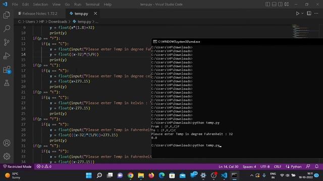How to make a temperature converter in python [EASY] смотреть онлайн