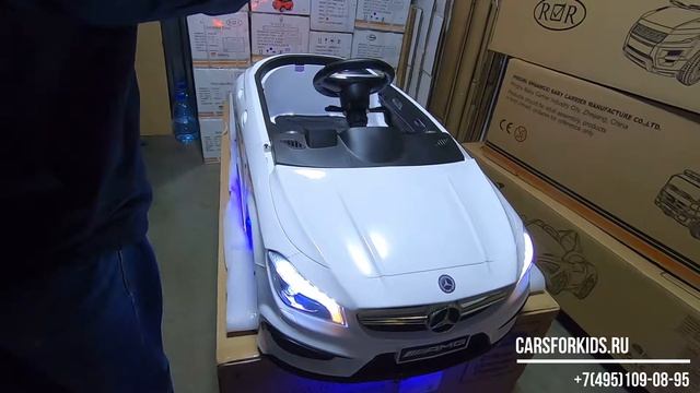 Сборка детского электромобиля Mercedes CLA45 A777AA. смотреть онлайн