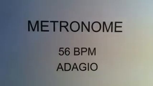 METRONOME 56 BPM ADAGIO HOUR DURATION смотреть онлайн