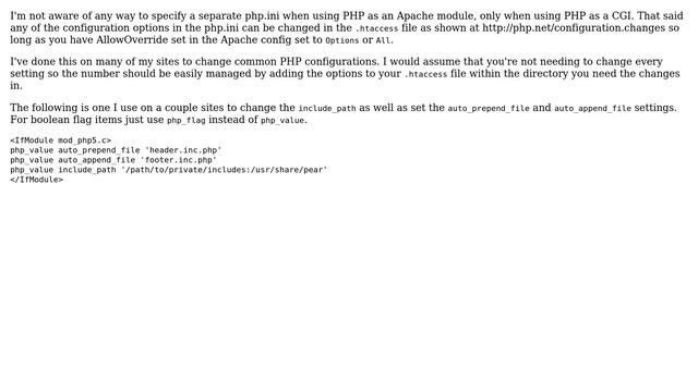 DevOps & SysAdmins: User Specific Php.ini When php is ran as a module? (5 Solutions!!) смотреть онлайн
