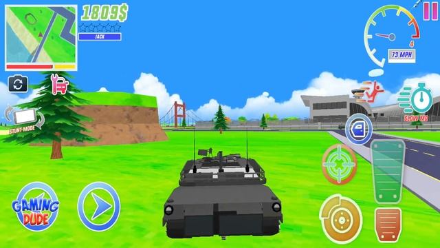 Dude Theft Wars: Open World Sandbox - Wheeled Tank vs Police Officers | Android Gameplay HD смотреть онлайн