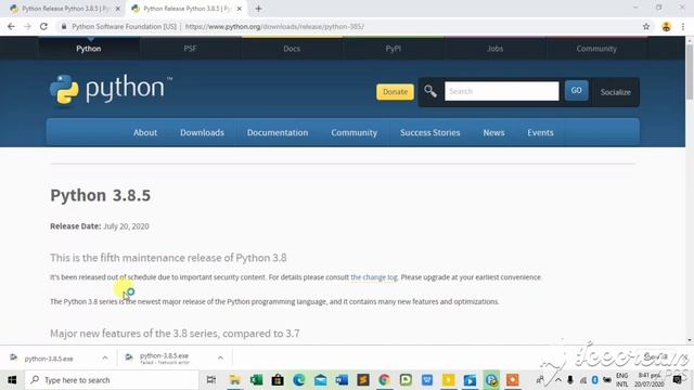 How to download and install python 3.8.5 on windows 10 | python for beginners смотреть онлайн