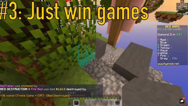 How to level up fast in Bedwars! How to get more stars (2020) смотреть онлайн