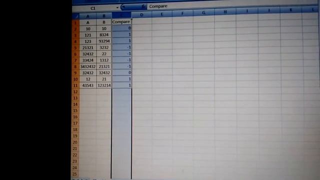 COMPARING TWO COLUMNS IN EXCEL USING CONDITIONAL FORMATTING смотреть онлайн
