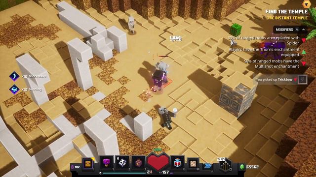 Minecraft Dungeons Spooky Fall Event Daily Trial Ep 17: Perilous Cacti Canyon смотреть онлайн