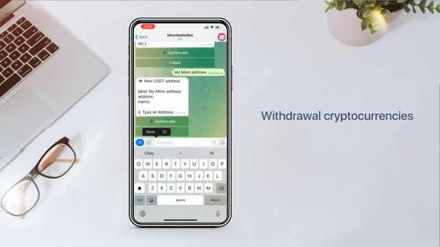 How to use MixinWalletBot on Telegram step 5 withdrawal смотреть онлайн