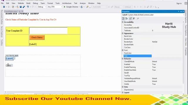 Check Registered Complaint Status with Admin Reply By User in Asp.Net C# | Hindi | Free Online Clas смотреть онлайн