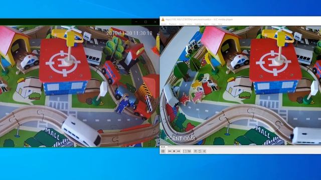 Video streaming comparison between IP CENTCOM and VLC Player смотреть онлайн