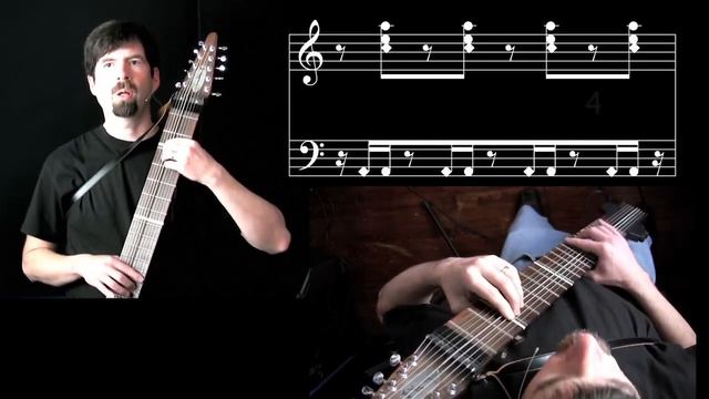 Bass and Chords Independence Exercise - Chapman Stick lesson with Greg Howard смотреть онлайн