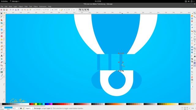 Inkscape Tutorial | Air Balloon Icon смотреть онлайн