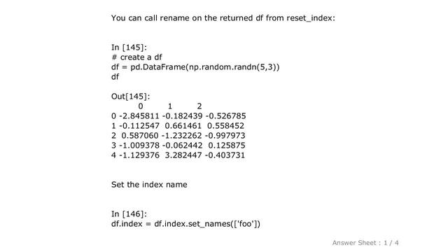 PYTHON : Can I assign a reset index a name? смотреть онлайн