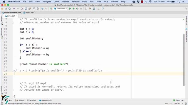Dart Conditional Expressions: Ternary Operator of Java. Dart Flutter Tutorial #4.2 смотреть онлайн
