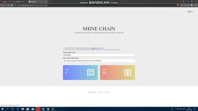 SHINE CHAIN token. AIRDROP. Free token.Монеты бесплатно. смотреть онлайн