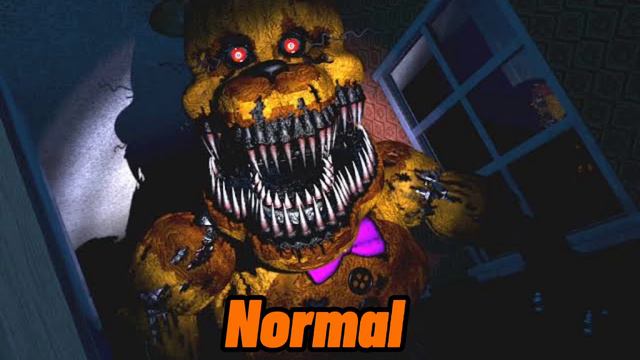 FNAF 4 Nightmare Fredbear laugh speed up смотреть онлайн
