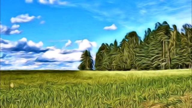 Нарисованный мир под музыку В.С. Калинникова. смотреть онлайн