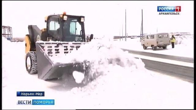 Аномальный апрельский снегопад накрыл Нарьян-Мар смотреть онлайн