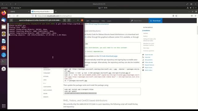 Como instalar el entorno de desarrollo de Riot OS para ESP32 Tutorial completo смотреть онлайн