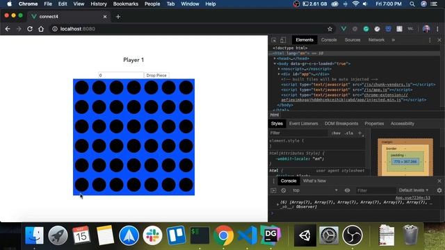 Connect Four Game with VueJS - Part 4 - Drawing the board смотреть онлайн