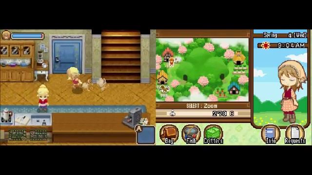 Let's Play Harvest Moon Tale of Two Towns Part 3 (2) - Gathering Shtuff смотреть онлайн