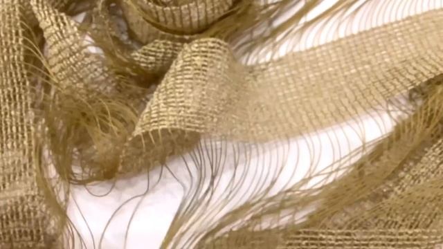 Сетка под лён хакки с провисами. Ткань тюлевая арт.Domtex 120 смотреть онлайн