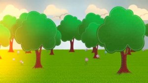Детский футаж для фона - волшебный лес  Children's background footage-magic forest