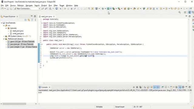 Read JSON Object and JSON Array From File with Java смотреть онлайн