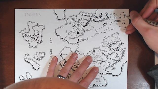 Drawing a Fantasy Map (part 6) - Unique Terrain & Finale смотреть онлайн
